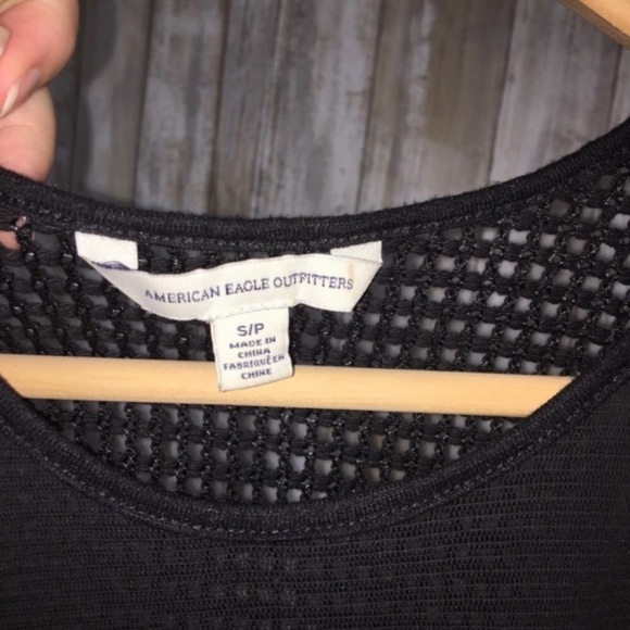 American Eagle Black Mesh Tank - Picture 4 of 5